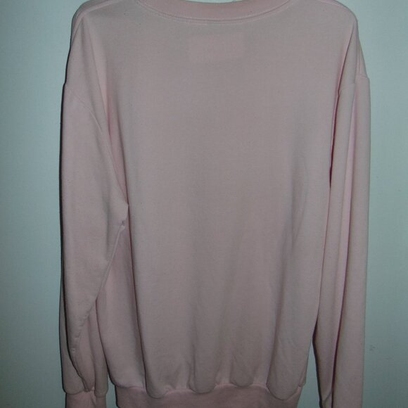 Kikillo Oversized GG Eyes Pink Sweatshirt Sweater Boyfriend Toon Face Medium - Picture 13 of 13